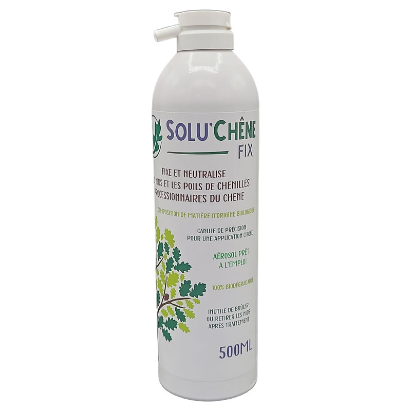 Traitement biologique contre les nids de chenilles processionnaires du chêne, Solu'Chêne - Aérosol de 500ml