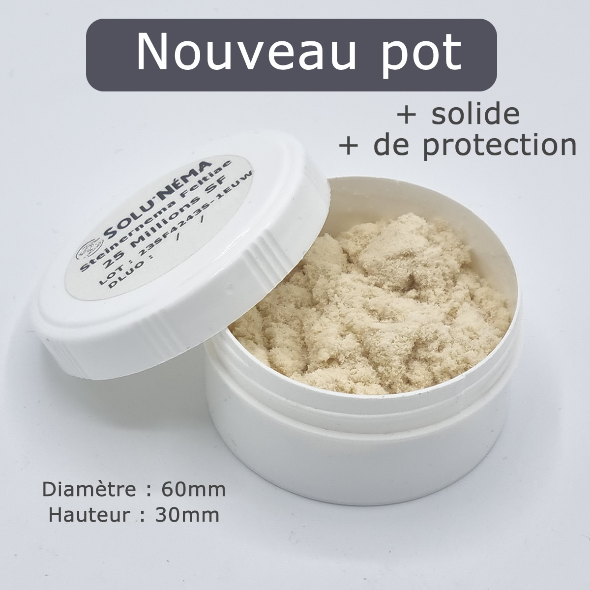 Solunema pot for SF nematodes (25 million)