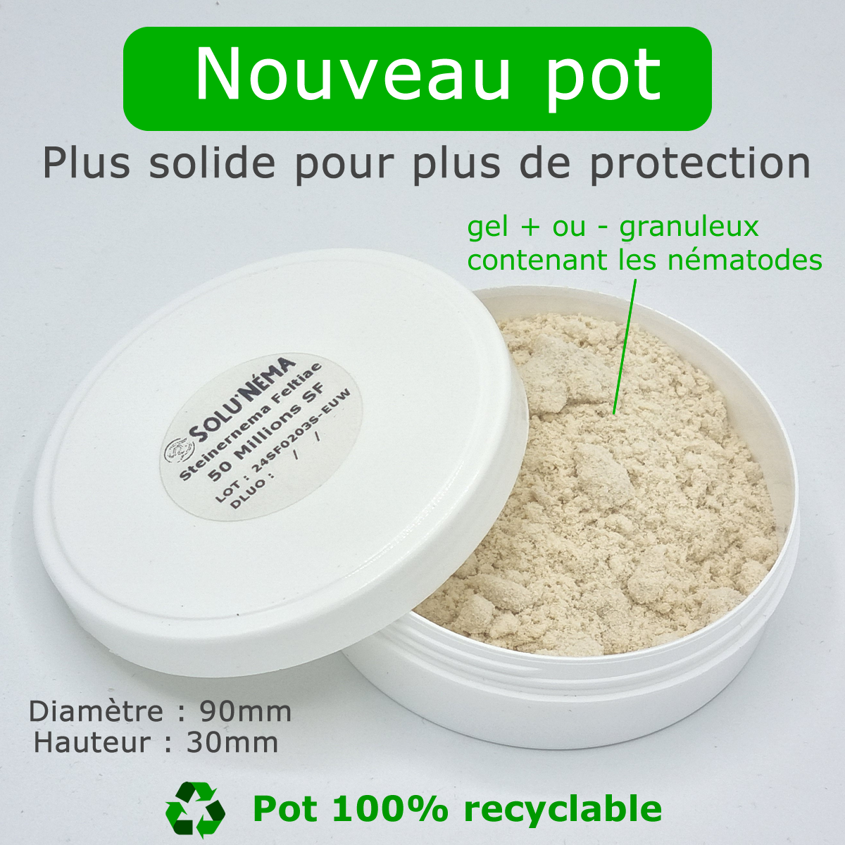 Pot nematodes 50 million