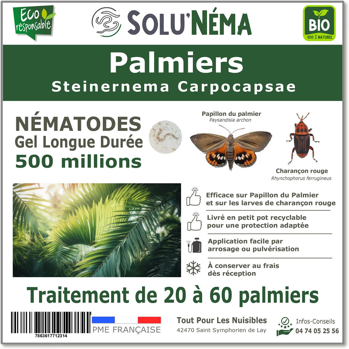 Nematodo SC - 500 millones - 40 a 60 palmas