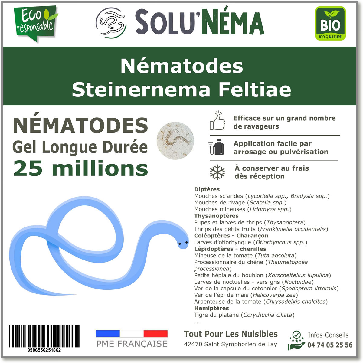 25 milionów nicieni Steinernema Feltiae (SF)